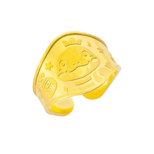 순금 뱀 돌반지 3.75g